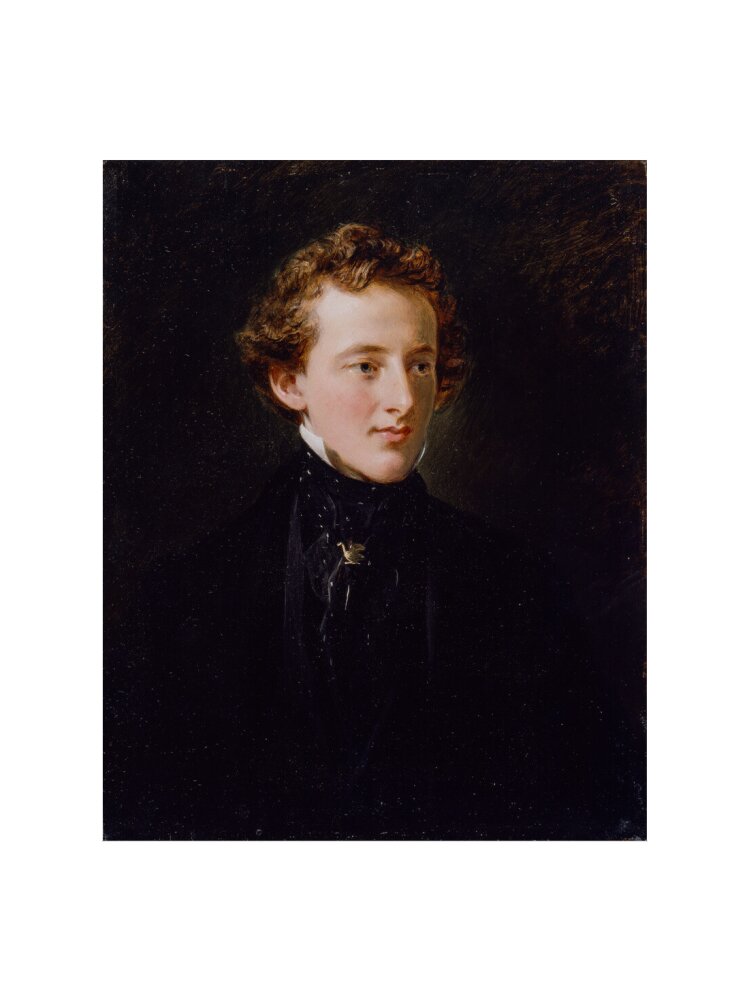Sir john everett millais, 1st bt portrait print (art print, extra large, no frame)