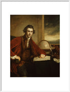 Sir Joseph Banks, Bt Portrait Print (Art print, Large, White frame)