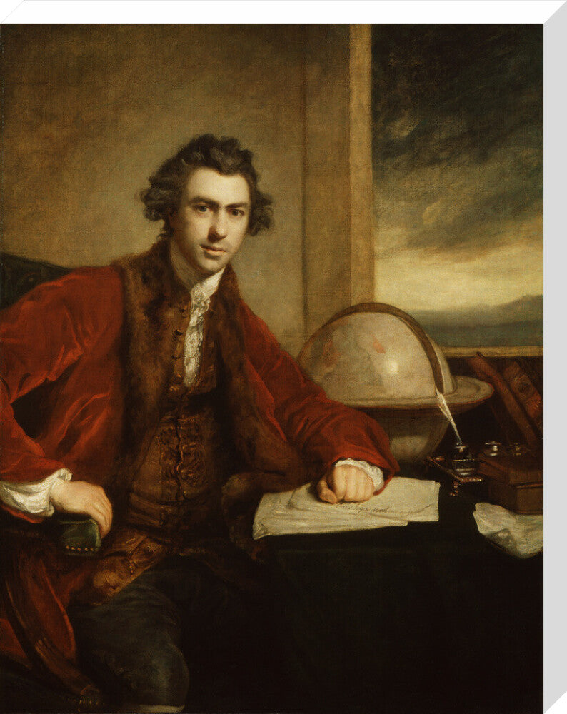 Sir joseph banks, bt portrait print (stretched canvas, large, no frame)