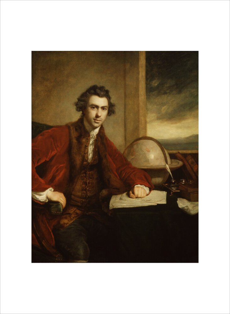 Sir joseph banks, bt portrait print (art print, small, no frame)