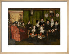 Sir Thomas More, his father, his household and his descendants Portrait Print (Art print, Small, Natural frame)