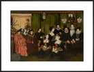 Sir Thomas More, his father, his household and his descendants Portrait Print (Art print, Large, Black frame)