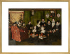Sir Thomas More, his father, his household and his descendants Portrait Print (Art print, Large, Gold frame)