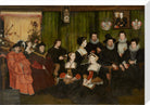 Sir Thomas More, his father, his household and his descendants Portrait Print (Stretched canvas, Large, No frame)
