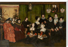 Sir Thomas More, his father, his household and his descendants Portrait Print (Stretched canvas, Extra large, No frame)