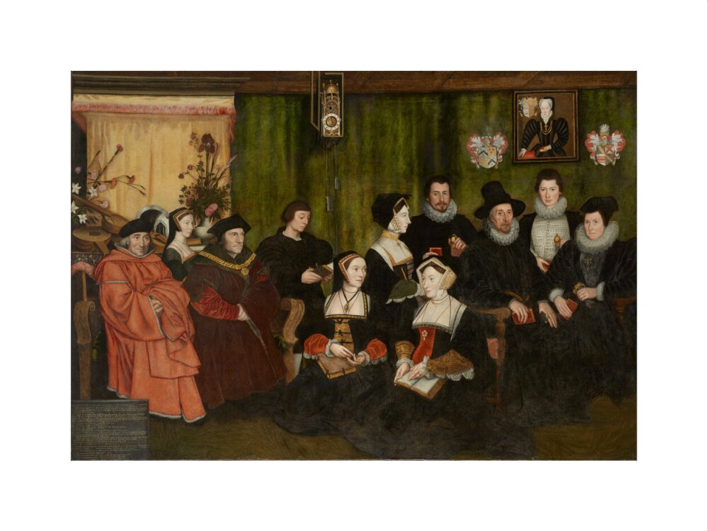 Sir thomas more, his father, his household and his descendants portrait print (art print, small, no frame)