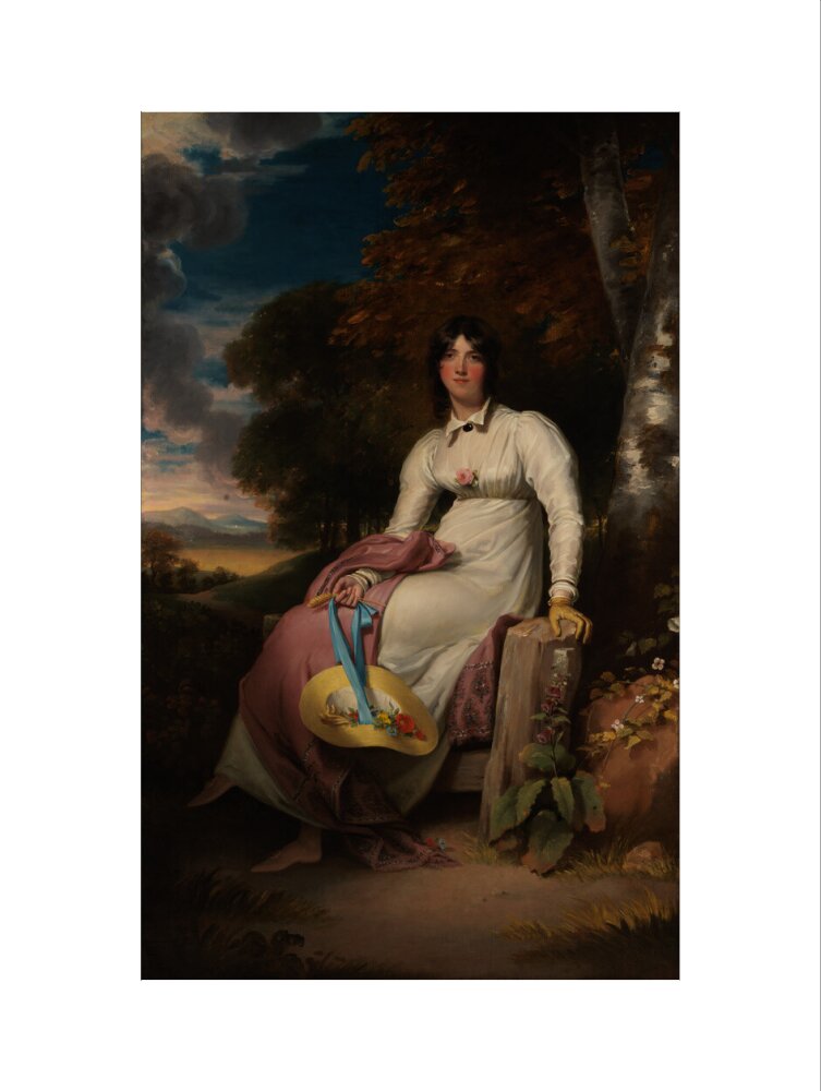 Sophia, lady burdett portrait print (art print, large, no frame)