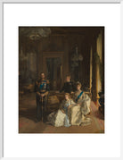 The Royal Family at Buckingham Palace, 1913 Portrait Print (Art print, Medium, White frame)