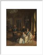 The Royal Family at Buckingham Palace, 1913 Portrait Print (Art print, Large, White frame)