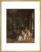 The Royal Family at Buckingham Palace, 1913 Portrait Print (Art print, Large, Gold frame)