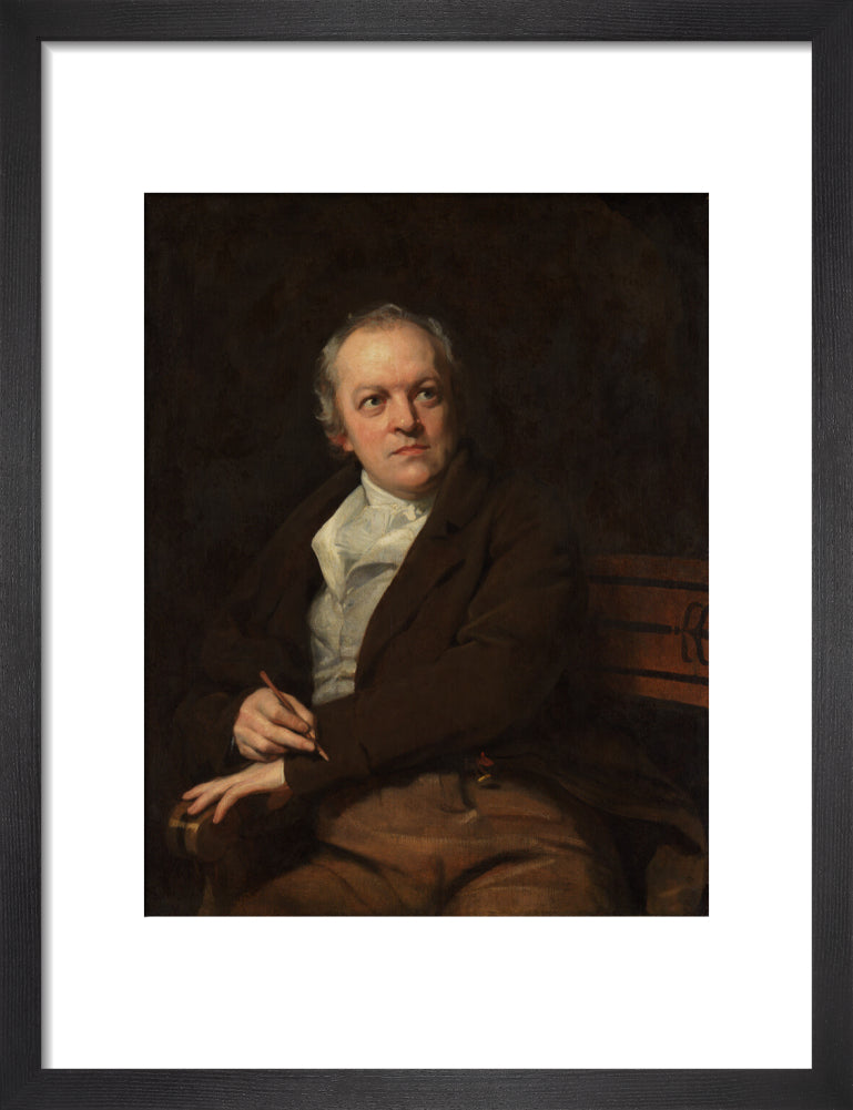William blake portrait print (art print, small, black frame)