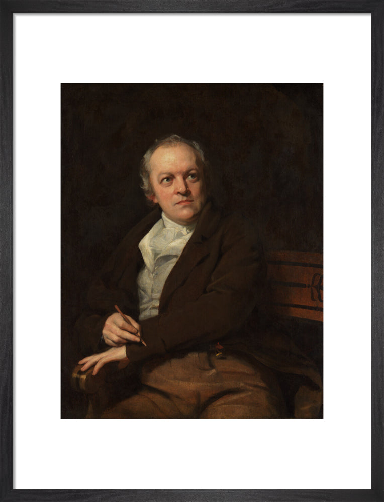 William blake portrait print (art print, medium, black frame)