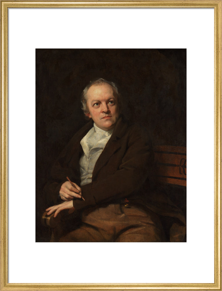 William blake portrait print (art print, large, gold frame)
