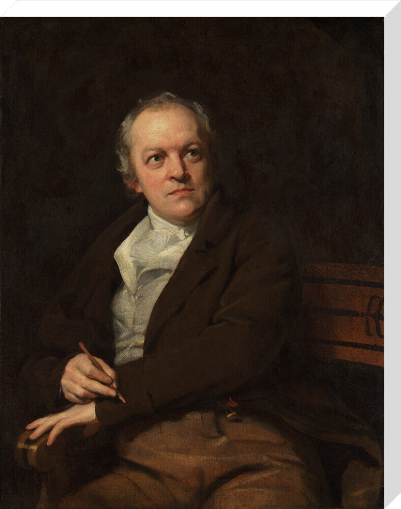 William blake portrait print (stretched canvas, large, no frame)