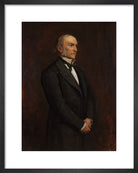 William Ewart Gladstone Portrait Print (Art print, Small, Black frame)