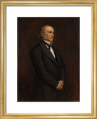 William Ewart Gladstone Portrait Print (Art print, Small, Gold frame)