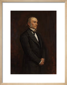 William Ewart Gladstone Portrait Print (Art print, Small, Natural frame)