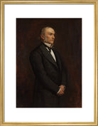 William Ewart Gladstone Portrait Print (Art print, Medium, Gold frame)