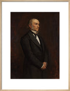William Ewart Gladstone Portrait Print (Art print, Medium, Natural frame)