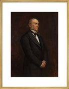 William Ewart Gladstone Portrait Print (Art print, Large, Gold frame)