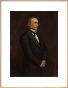 William Ewart Gladstone Portrait Print (Art print, Large, Natural frame)
