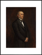 William Ewart Gladstone Portrait Print (Art print, Extra large, Black frame)