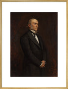 William Ewart Gladstone Portrait Print (Art print, Extra large, Gold frame)