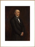William Ewart Gladstone Portrait Print (Art print, Extra large, Natural frame)