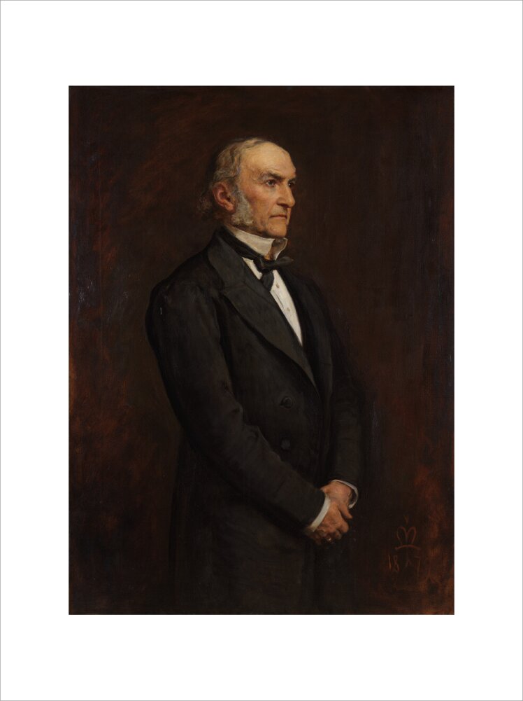 William ewart gladstone portrait print (art print, extra large, no frame)