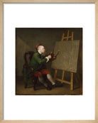 William Hogarth Portrait Print (Art print, Small, Natural frame)