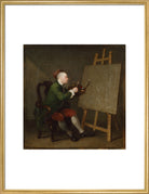 William Hogarth Portrait Print (Art print, Large, Gold frame)