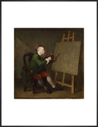 William Hogarth Portrait Print (Art print, Extra large, Black frame)