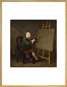 William Hogarth Portrait Print (Art print, Extra large, Gold frame)