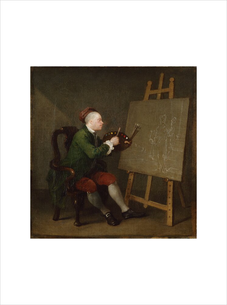 William hogarth portrait print (art print, large, no frame)