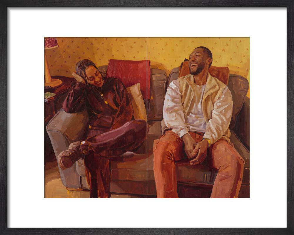 No place like home sweet home (art print, small, black frame)