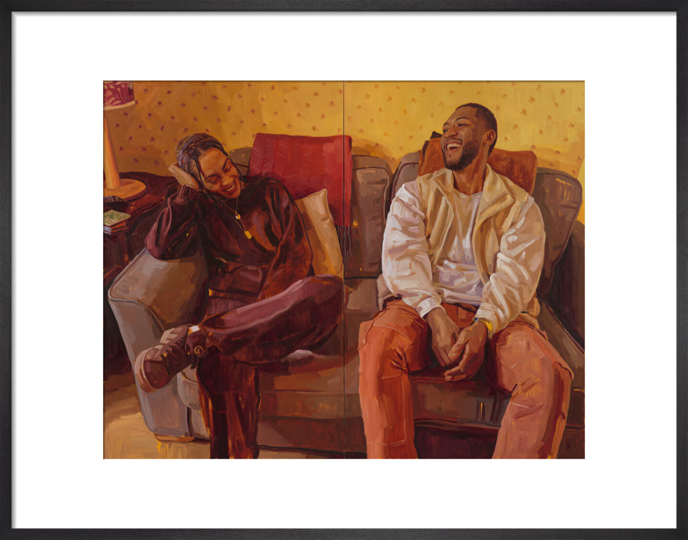No place like home sweet home (art print, medium, black frame)
