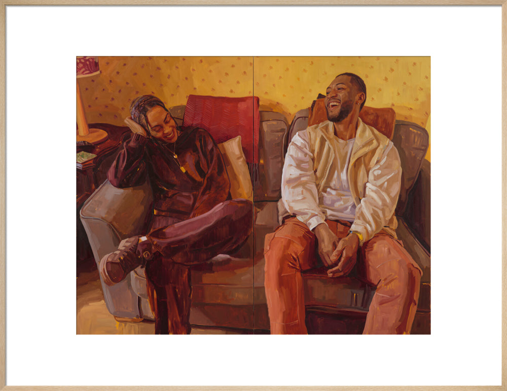No place like home sweet home (art print, extra large, natural frame)