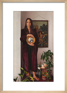 Double Portrait with Mirror (Art print, Small, Natural frame)