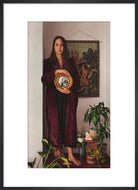 Double Portrait with Mirror (Art print, Medium, Black frame)
