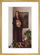 Double Portrait with Mirror (Art print, Medium, Gold frame)