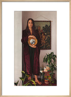 Double Portrait with Mirror (Art print, Medium, Natural frame)
