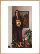 Double Portrait with Mirror (Art print, Large, Natural frame)