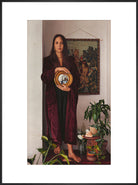 Double Portrait with Mirror (Art print, Extra large, Black frame)