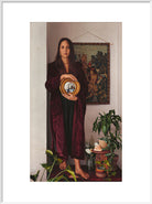 Double Portrait with Mirror (Art print, Extra large, White frame)