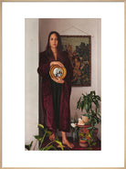 Double Portrait with Mirror (Art print, Extra large, Natural frame)