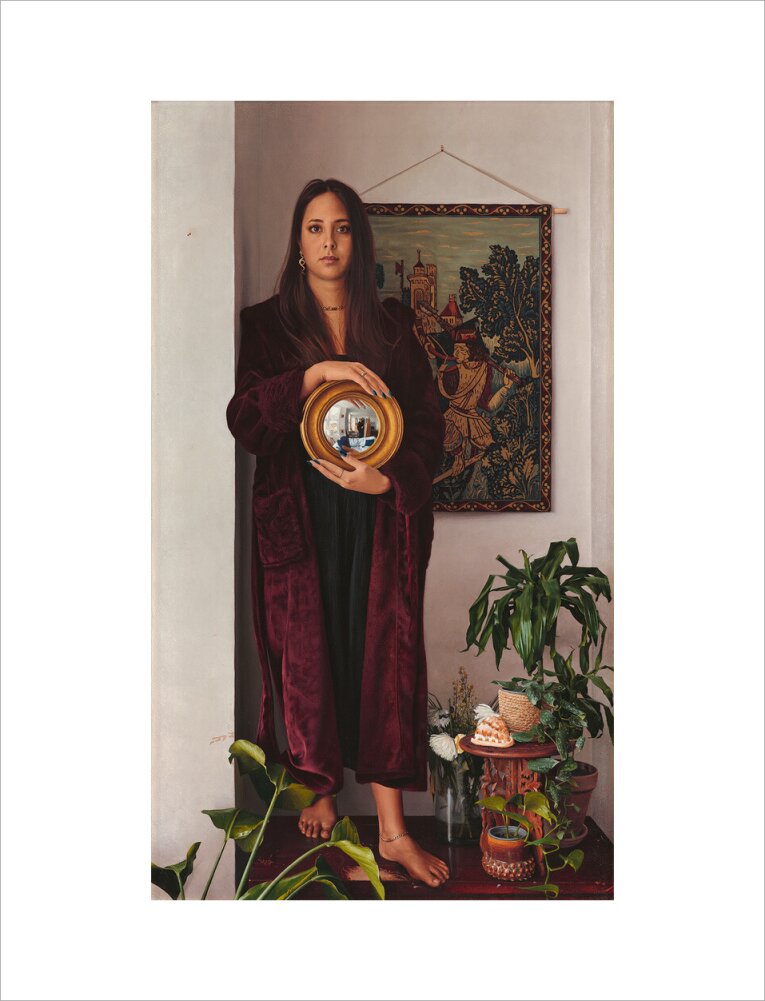 Double portrait with mirror (art print, medium, no frame)