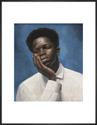 Sheikh in Blue (Art print, Large, Black frame)