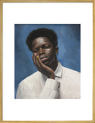 Sheikh in Blue (Art print, Extra large, Gold frame)