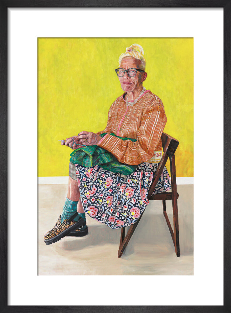 Diane (art print, small, black frame)