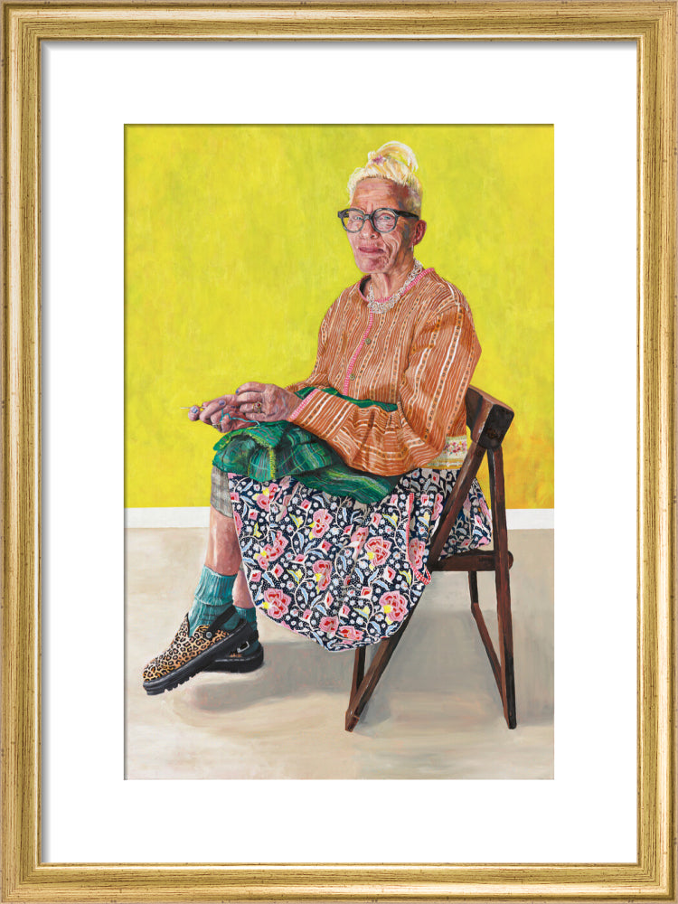 Diane (art print, small, gold frame)